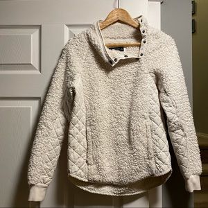 Off-white Sherpa sweater